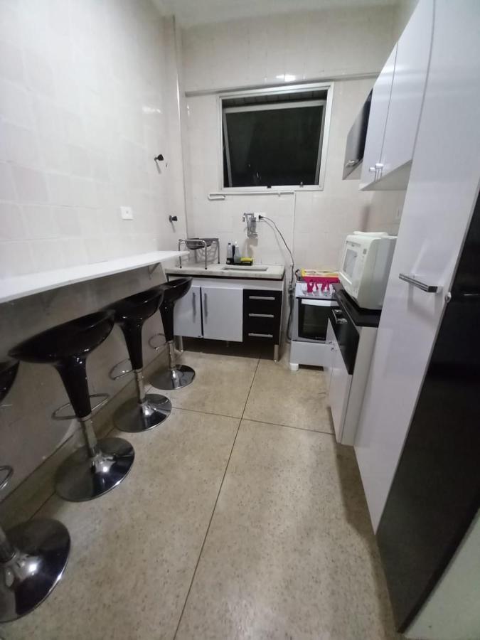 Apartamento Mobiliado Predio Frente Ao Mar São Vicente Exteriör bild