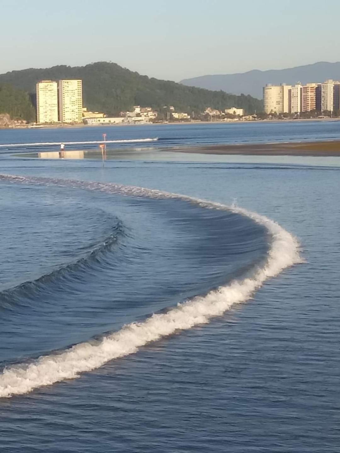 Apartamento Mobiliado Predio Frente Ao Mar São Vicente Exteriör bild
